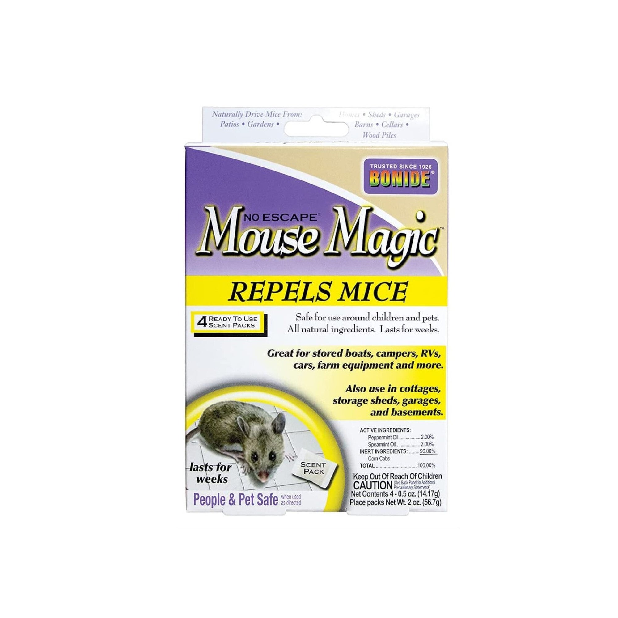 Mouse Magic Repellent - Natural Peppermint Mouse Repellent by Bonide