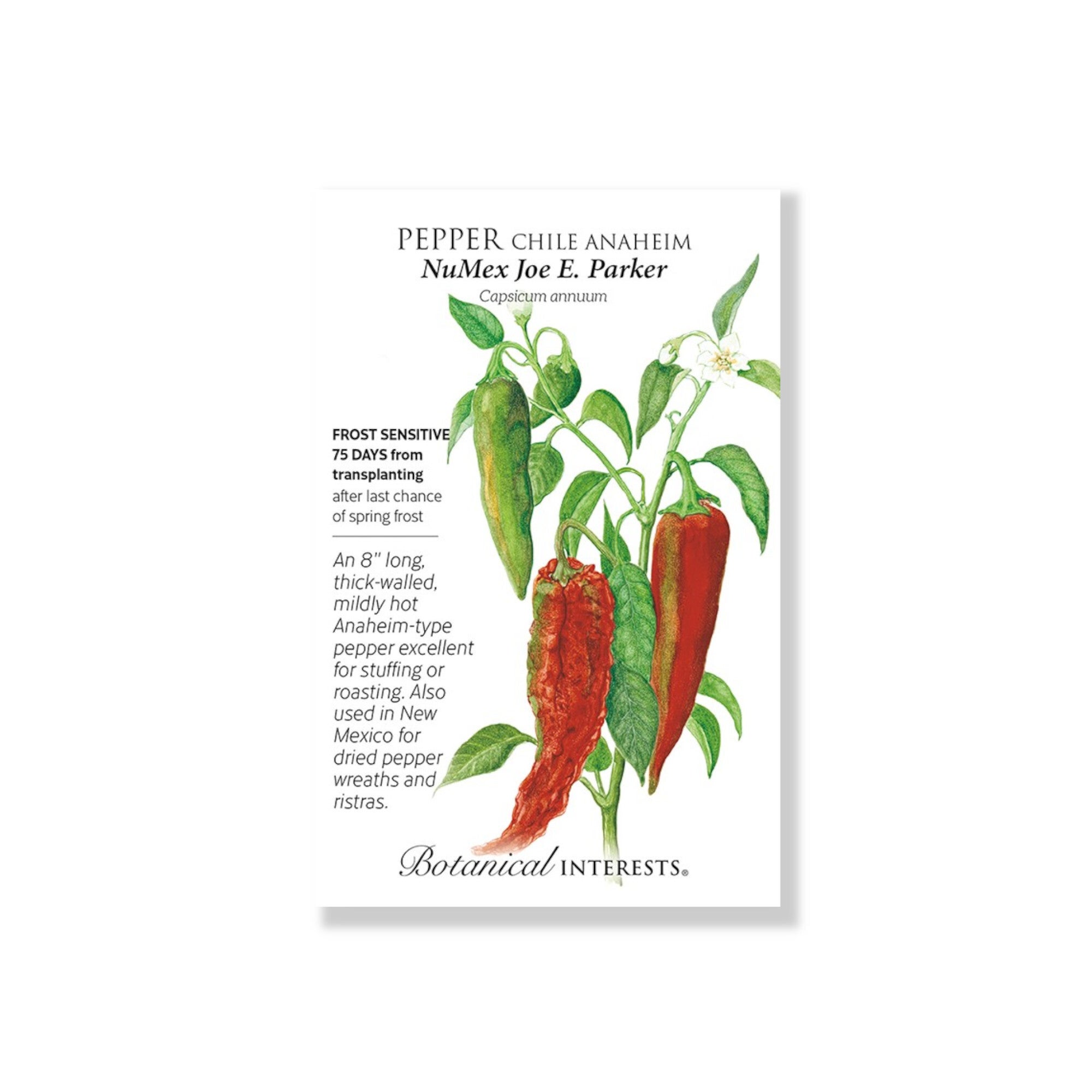 NuMex Joe E. Parker Hot Pepper Seeds - NON-GMO Heirloom, Fast-Growing